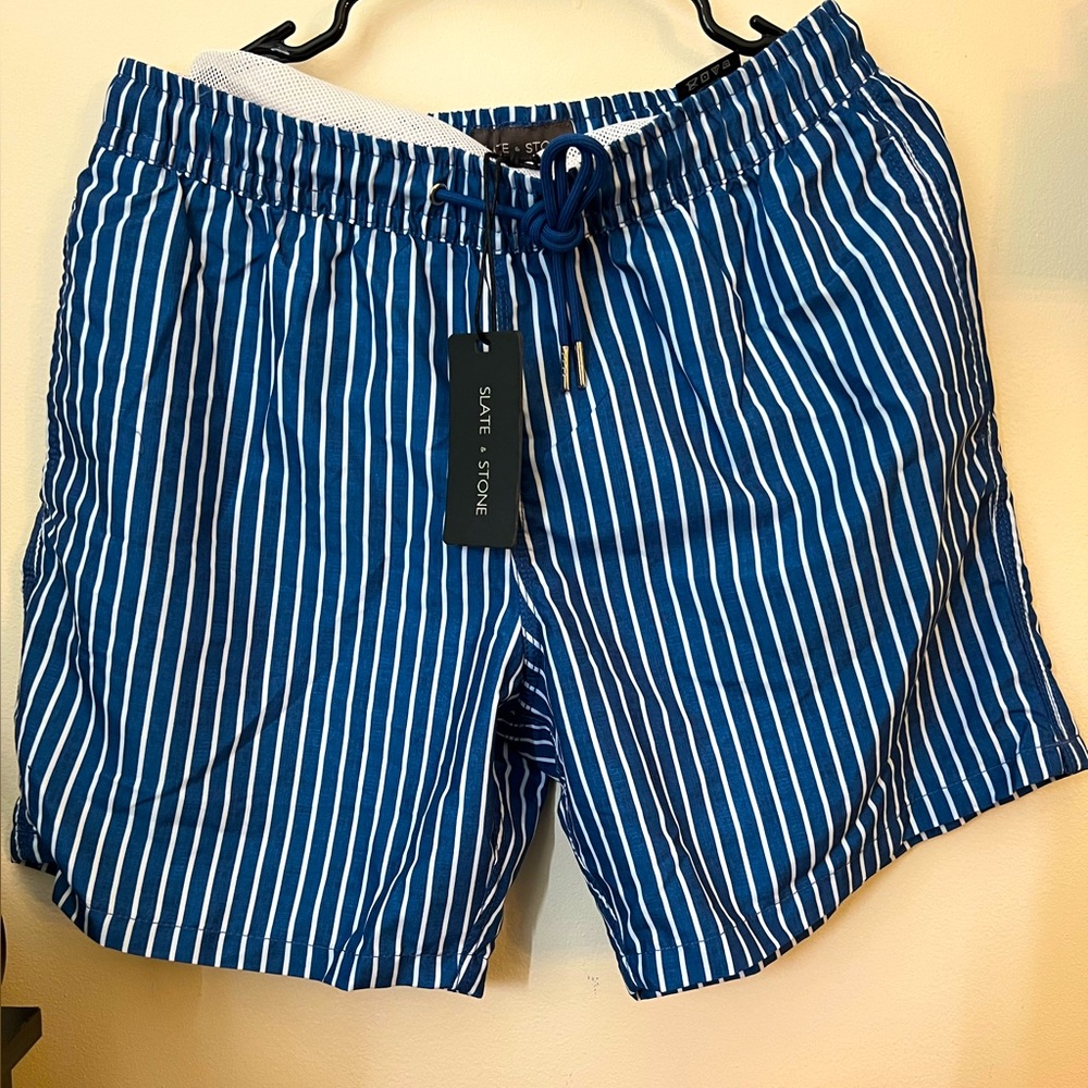 Slate and stone swim trunks Brand new